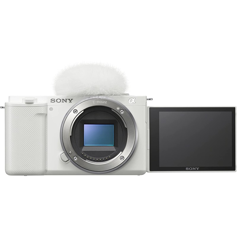 Sony 索尼 Alpha ZV-E10 - APS-C可互换镜头无反镜 Vlog相机 - 白色仅机身
