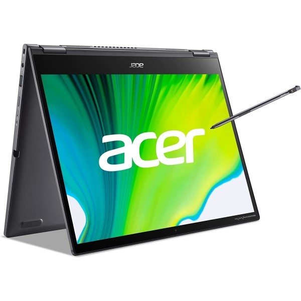Acer 宏碁 Spin5 EVO (SP513-55N-72ER)可变形笔记本电脑 13英寸 Windows 11 - QHD IPS 触摸屏,英特尔酷睿i7-1165G7,16 GB LPDDR4X 内存,1 TB M.2 PC