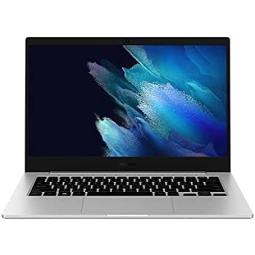 Samsung 三星 Galaxy Book Go 笔记本电脑 PC 电源性能 18 小时电池紧凑轻便防震设计 WFH Ready WiFi 5,银色,128GB