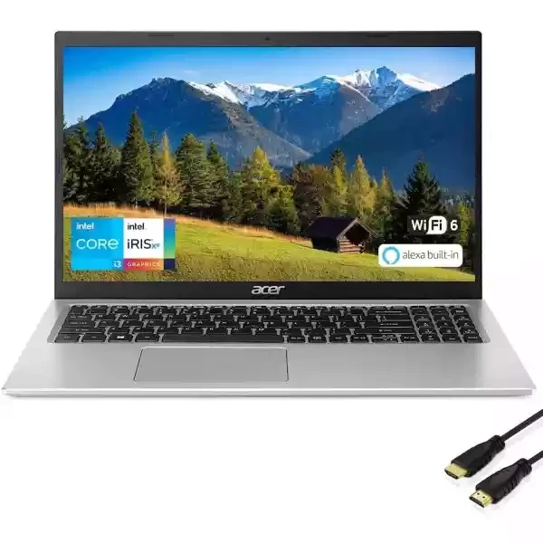 Acer 宏碁 Aspire5 超薄 15.6 英寸全高清商务和学生笔记本电脑,* 11 代英特尔酷睿 i3-1115G4 处理器,高达 4.1GHz(Beat i5-1035G4),WiFi 6,Amazon Alexa,8GB内存,